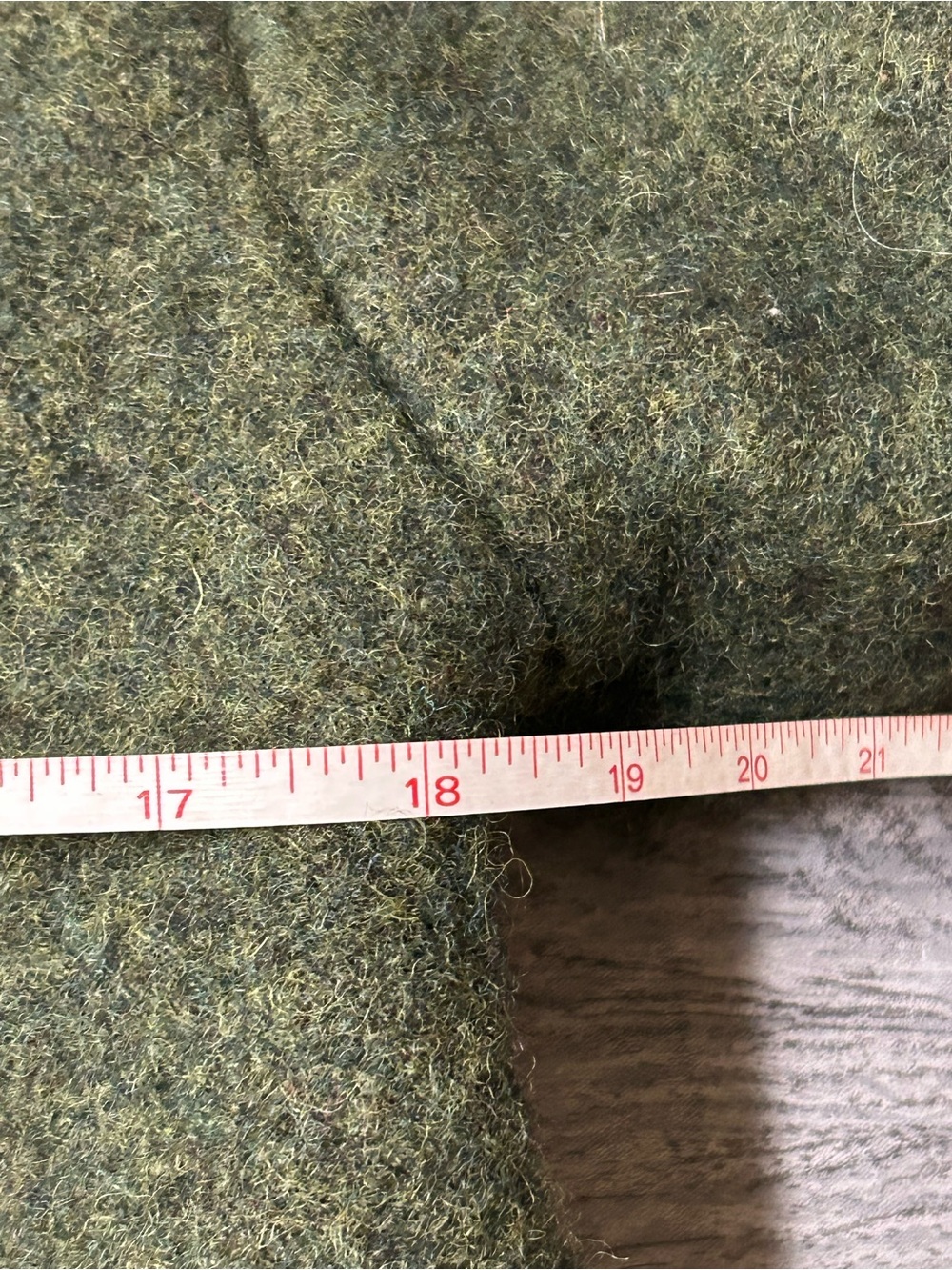 Vintage Giesswein Austria 100% Wool Toggle Button Coat Jacket Hooded Green 14 - Picture 4 of 6